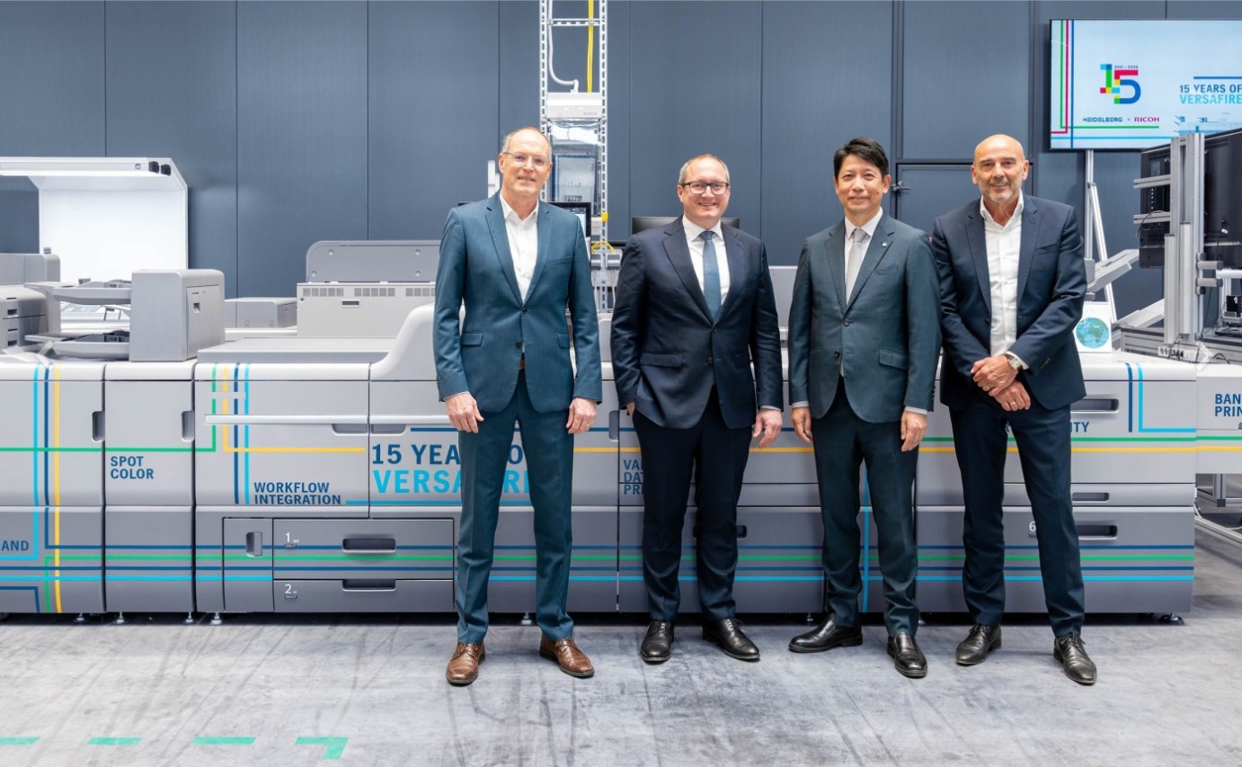 HEIDELBERG and RICOH Mark 15 Years of Strategic Partnership with Versafire Digital Printing Systems